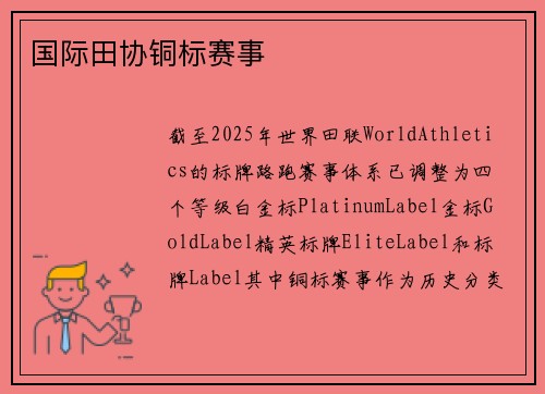 国际田协铜标赛事